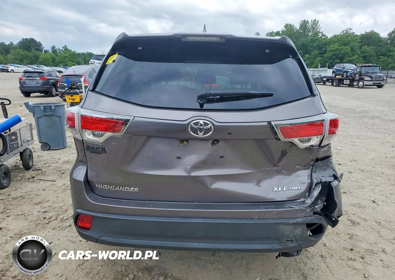 2016 Toyota Highlander Xle VIN:5TDJKRFH3GS326186 - 6
