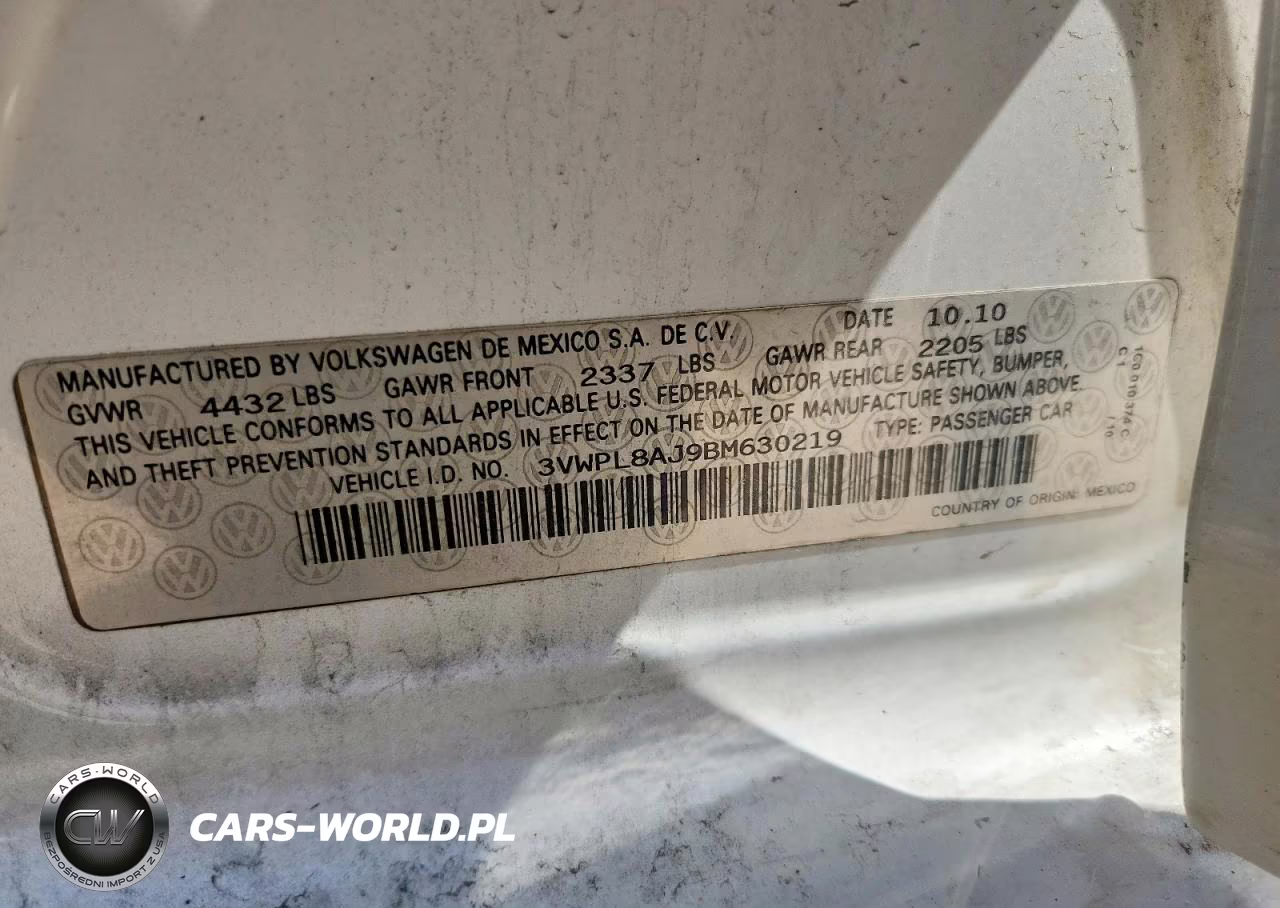 2011 Volkswagen Jetta Tdi VIN:3VWPL8AJ9BM630219 - 12
