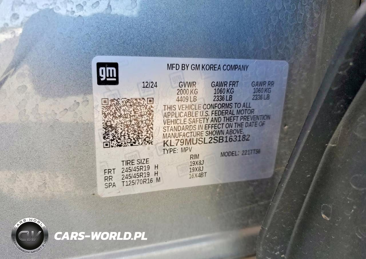 2025 Chevrolet Trailblazer Rs VIN:KL79MUSL2SB163182 - 13