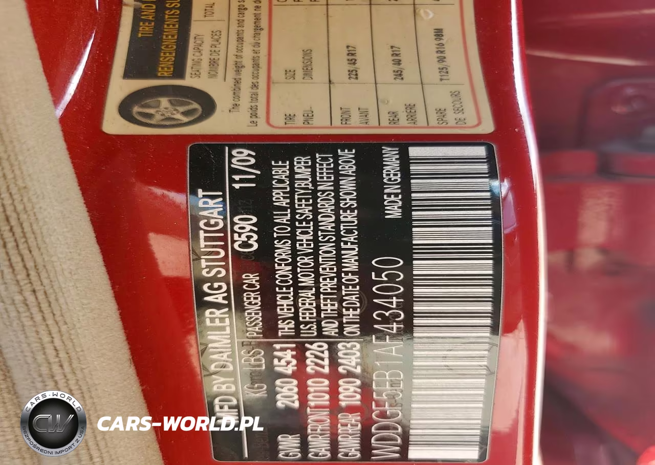 2010 Mercedes-Benz C 300 VIN:WDDGF5EB1AF434050 - 12