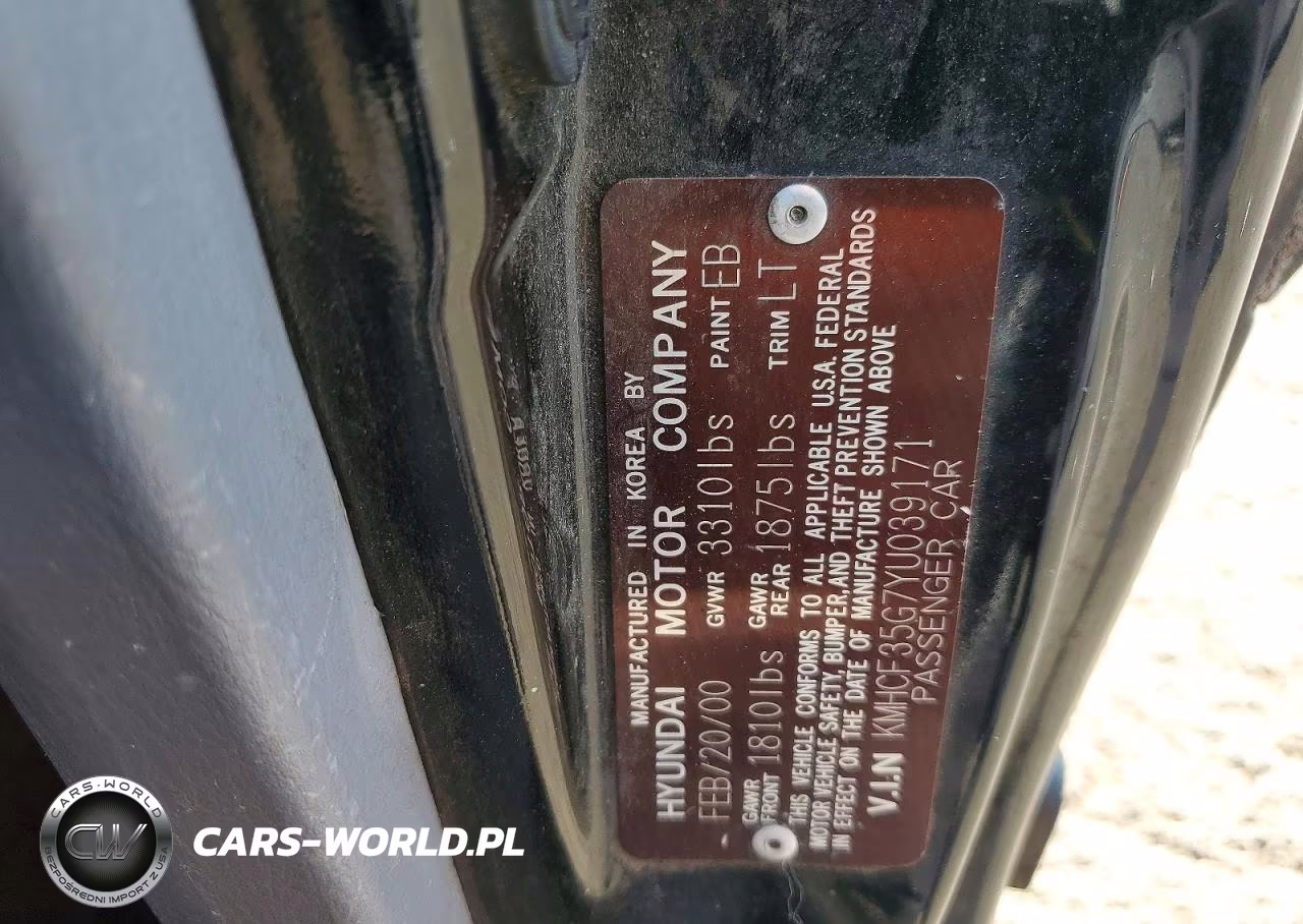 2000 Hyundai Accent L VIN:KMHCF35G7YU039171 - 13