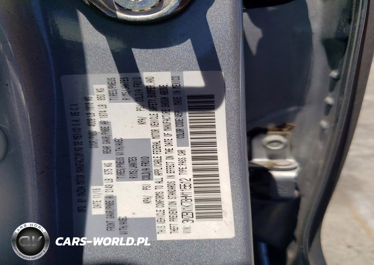 2017 Mazda 3 Sport VIN:3MZBN1K78HM115512 - 12
