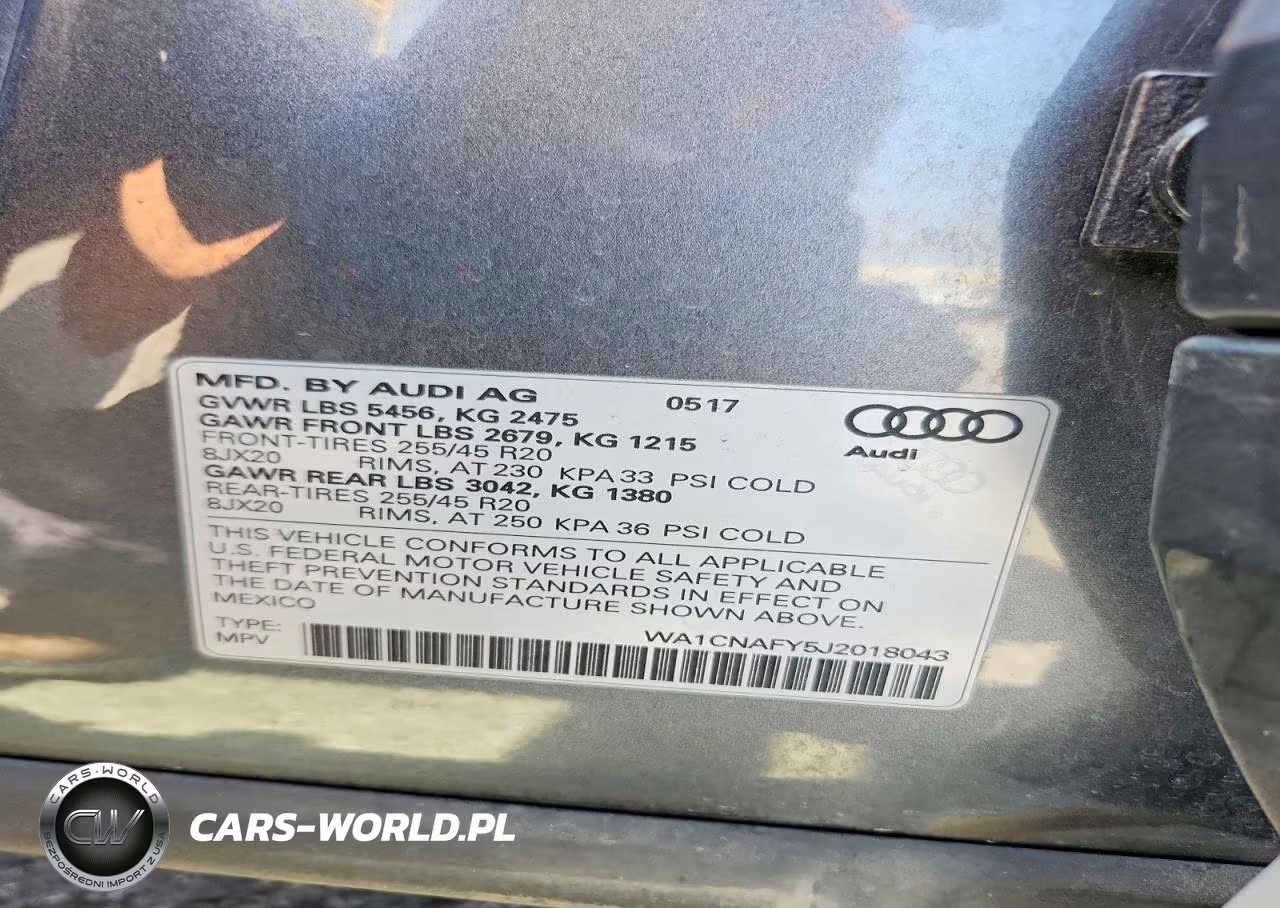 2018 Audi Q5 Prestige VIN:WA1CNAFY5J2018043 - 13