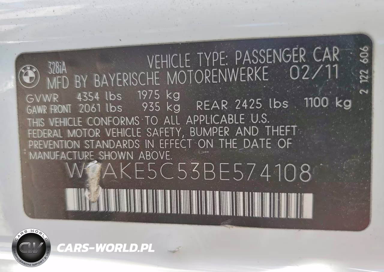2011 BMW 328 I Sulev VIN:WBAKE5C53BE574108 - 13