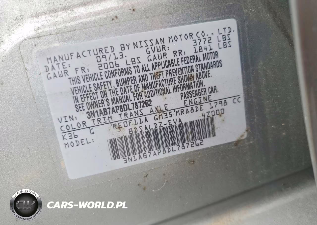 2013 Nissan Sentra S VIN:3N1AB7AP8DL787262 - 12
