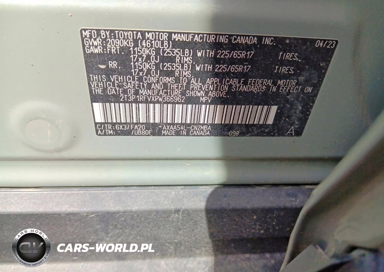 2023 Toyota Rav4 Xle VIN:2T3P1RFVXPW366962 - 12