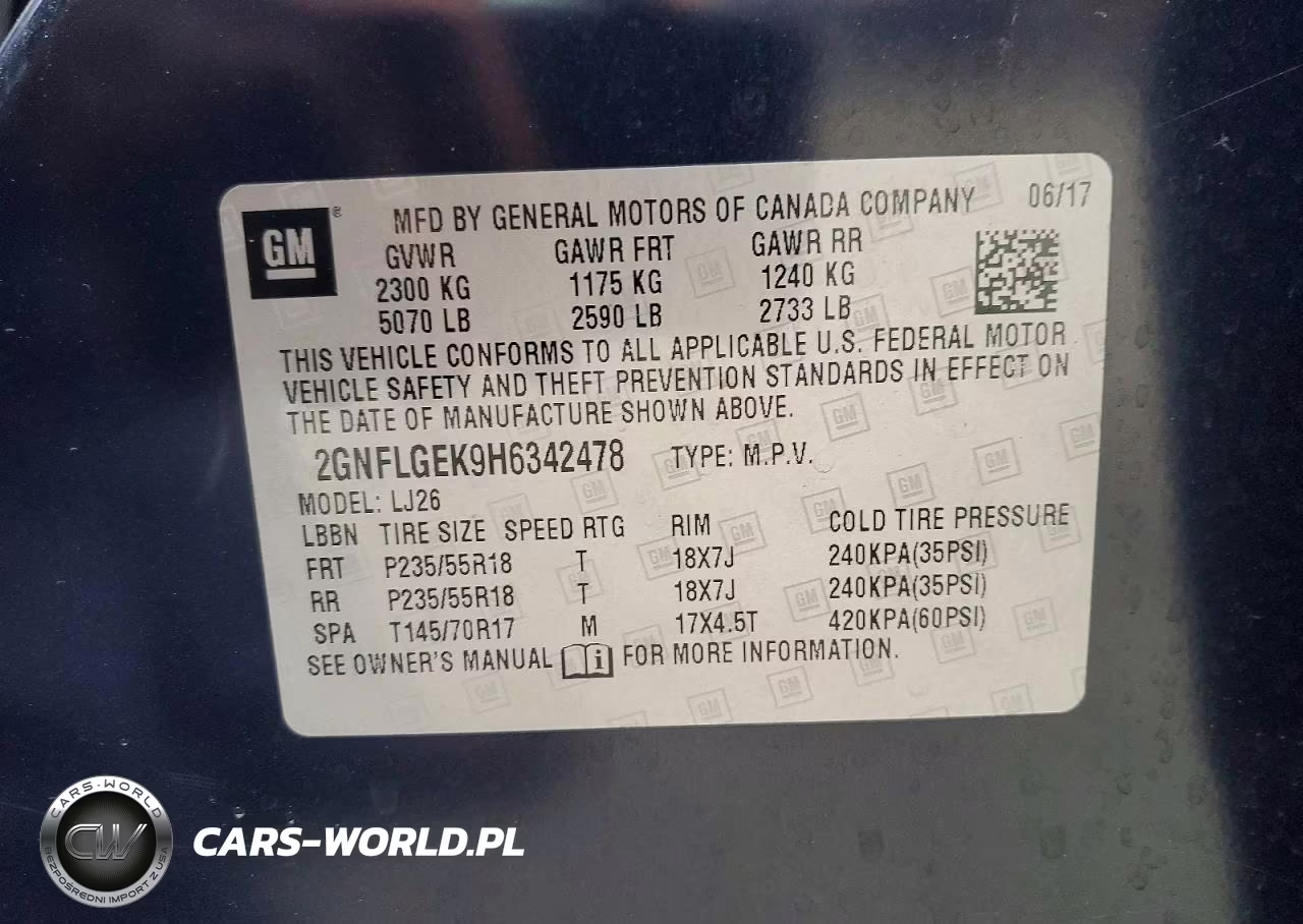 2017 Chevrolet Equinox Premier VIN:2GNFLGEK9H6342478 - 14
