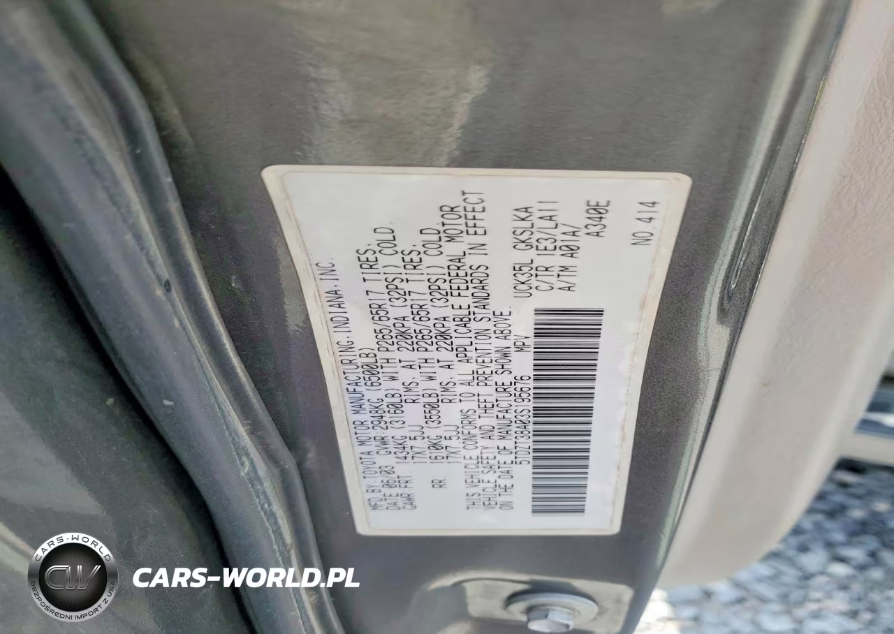 2003 Toyota Sequoia Limited VIN:5TDZT38A03S195676 - 13