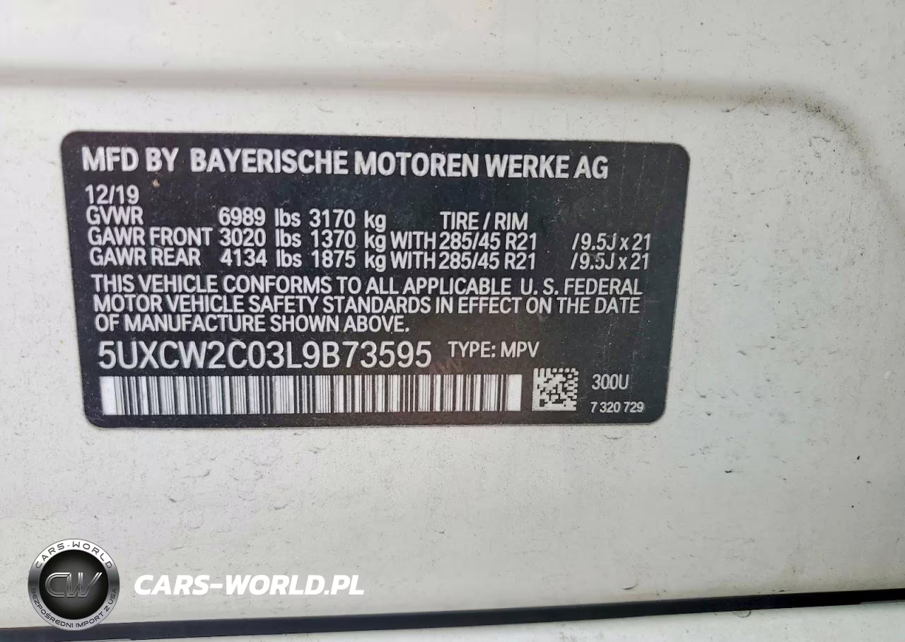 2020 BMW X7 xDrive40I VIN:5UXCW2C03L9B73595 - 13