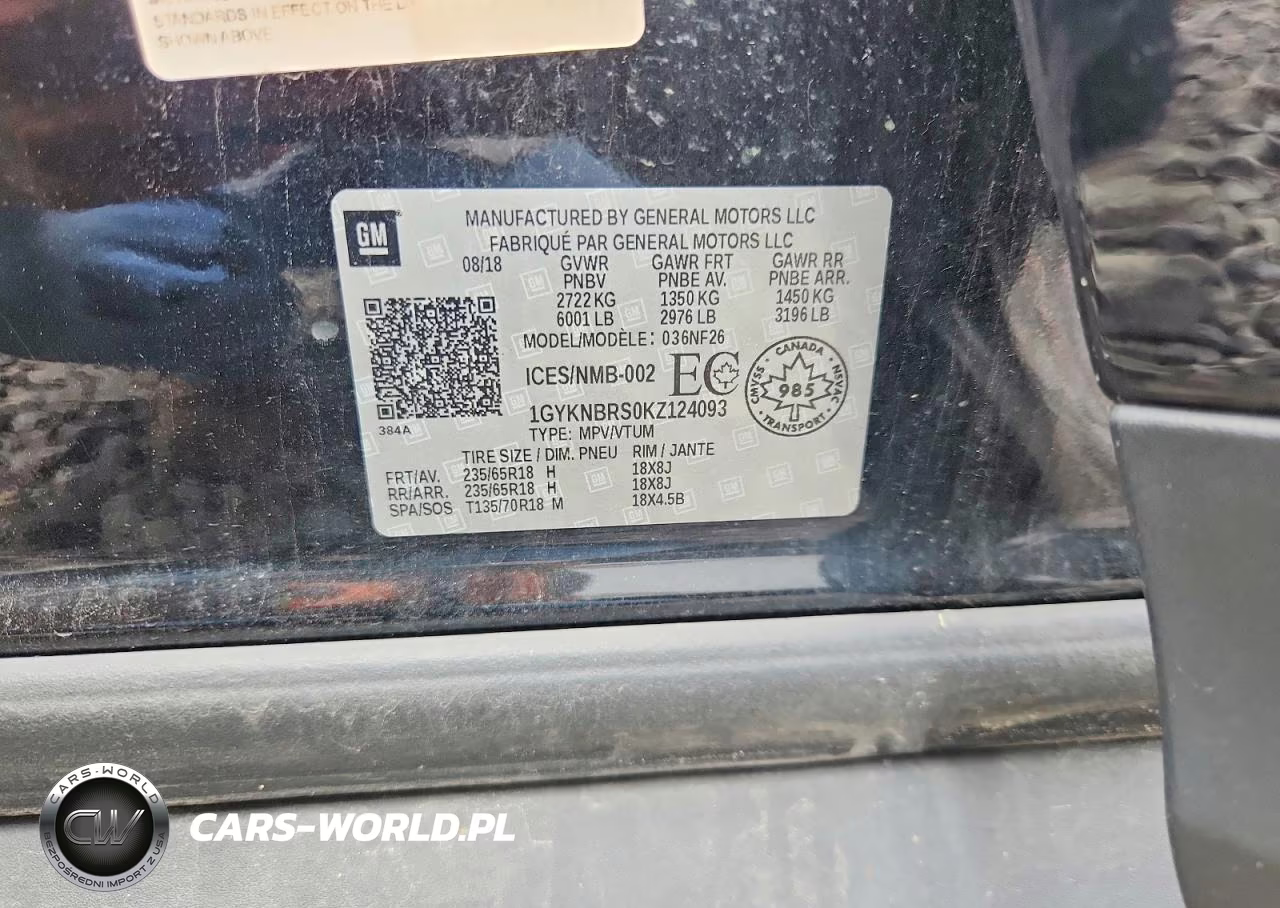 2019 Cadillac Xt5 VIN:1GYKNBRS0KZ124093 - 12