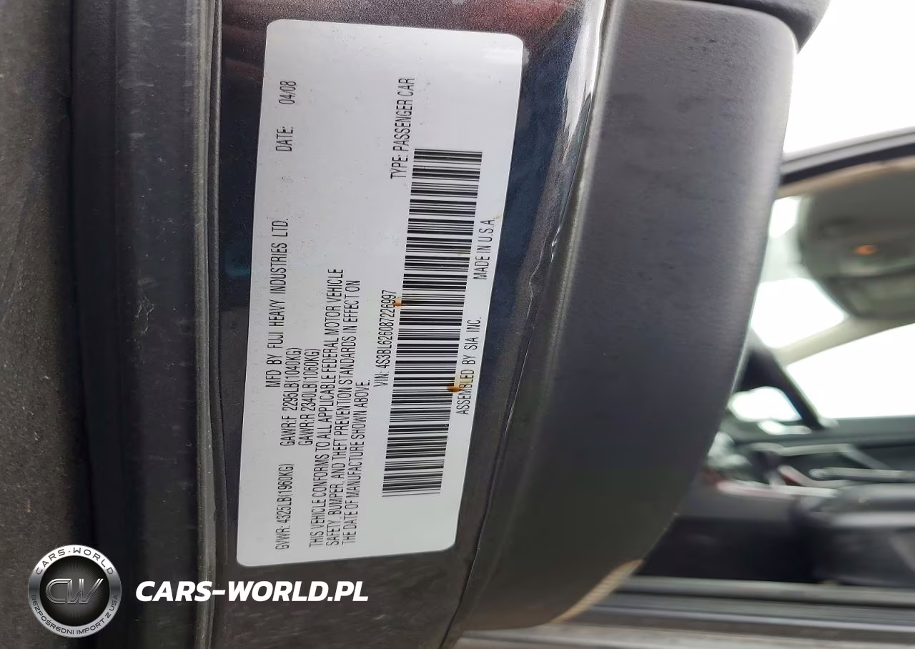 2008 Subaru Legacy 2.5I Limited VIN:4S3BL626087226997 - 13