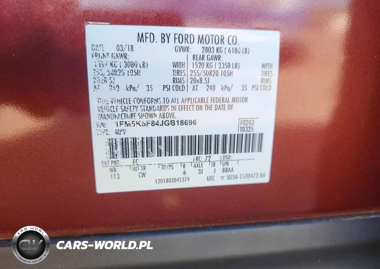 2018 Ford Explorer Limited VIN:1FM5K8F84JGB18696 - 13