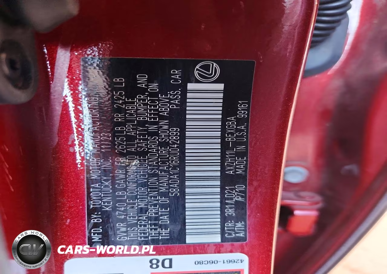 2024 Lexus Es 300H Base VIN:58ADA1C16RU042899 - 12