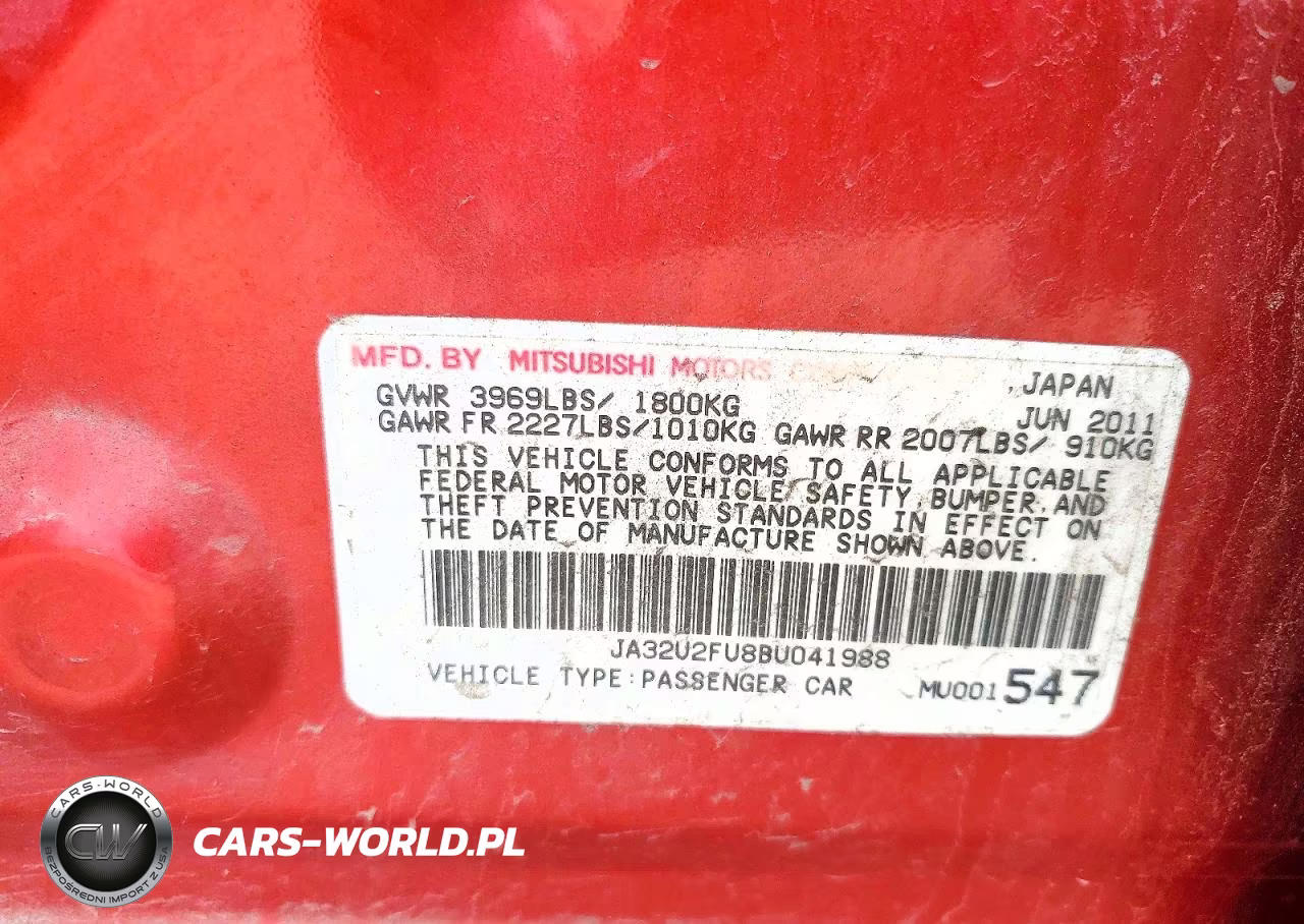 2011 Mitsubishi Lancer Es-Es Sport VIN:JA32U2FU8BU041988 - 12