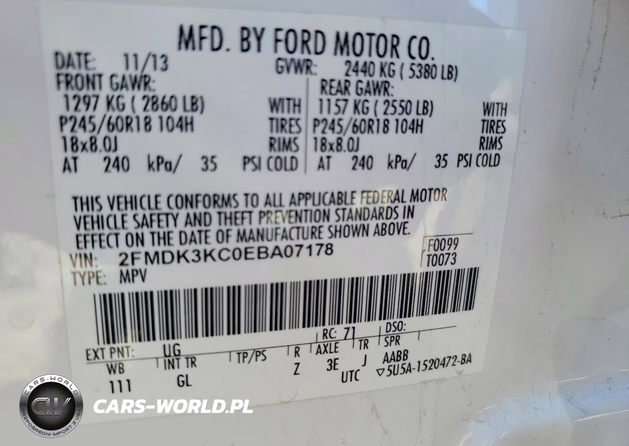 2014 Ford Edge Limited VIN:2FMDK3KC0EBA07178 - 13