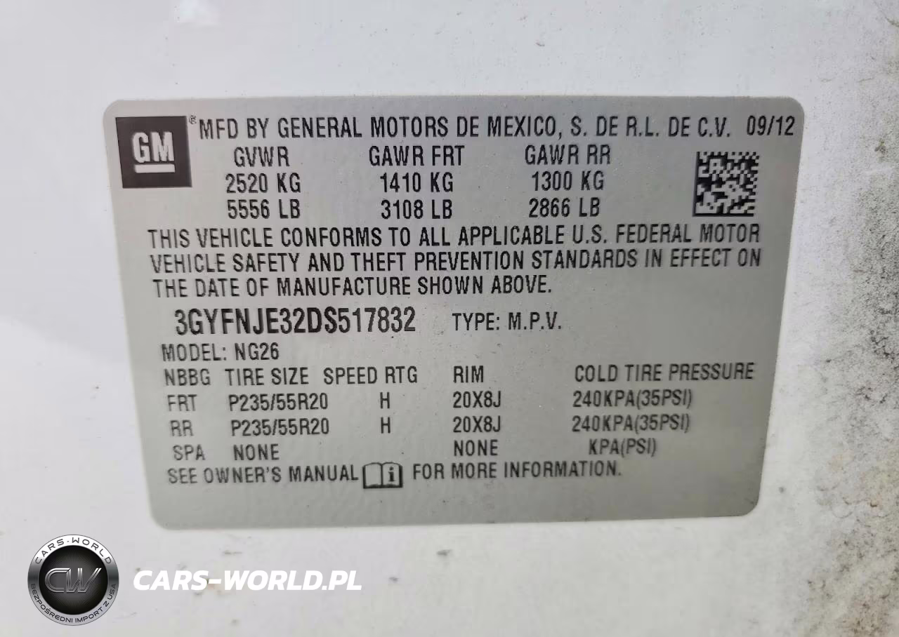 2013 Cadillac Srx Premium Collection VIN:3GYFNJE32DS517832 - 13