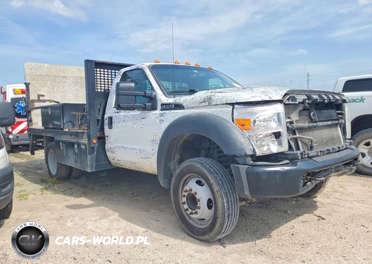 2016 Ford F450 Super Duty Flatbed Truck VIN:1FDUF4GT1GED38572 - 4