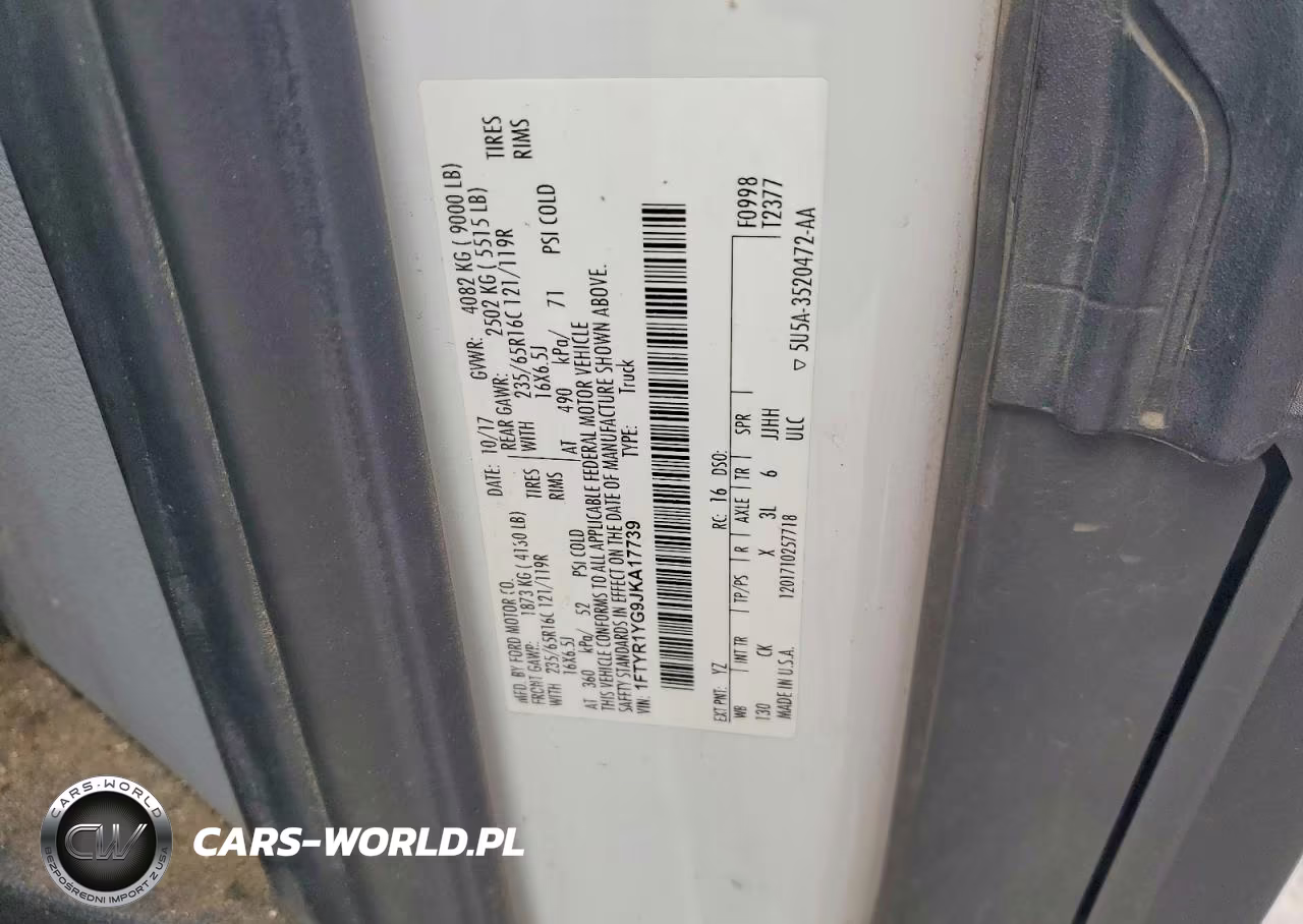 2018 Ford Transit 250 Delivery Van VIN:1FTYR1YG9JKA17739 - 13