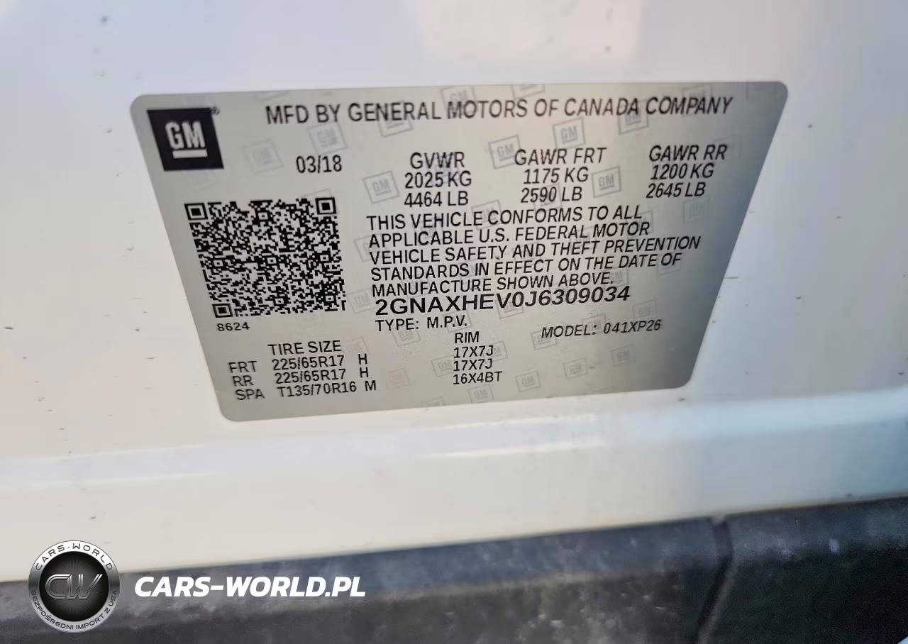 2018 Chevrolet Equinox Ls VIN:2GNAXHEV0J6309034 - 13