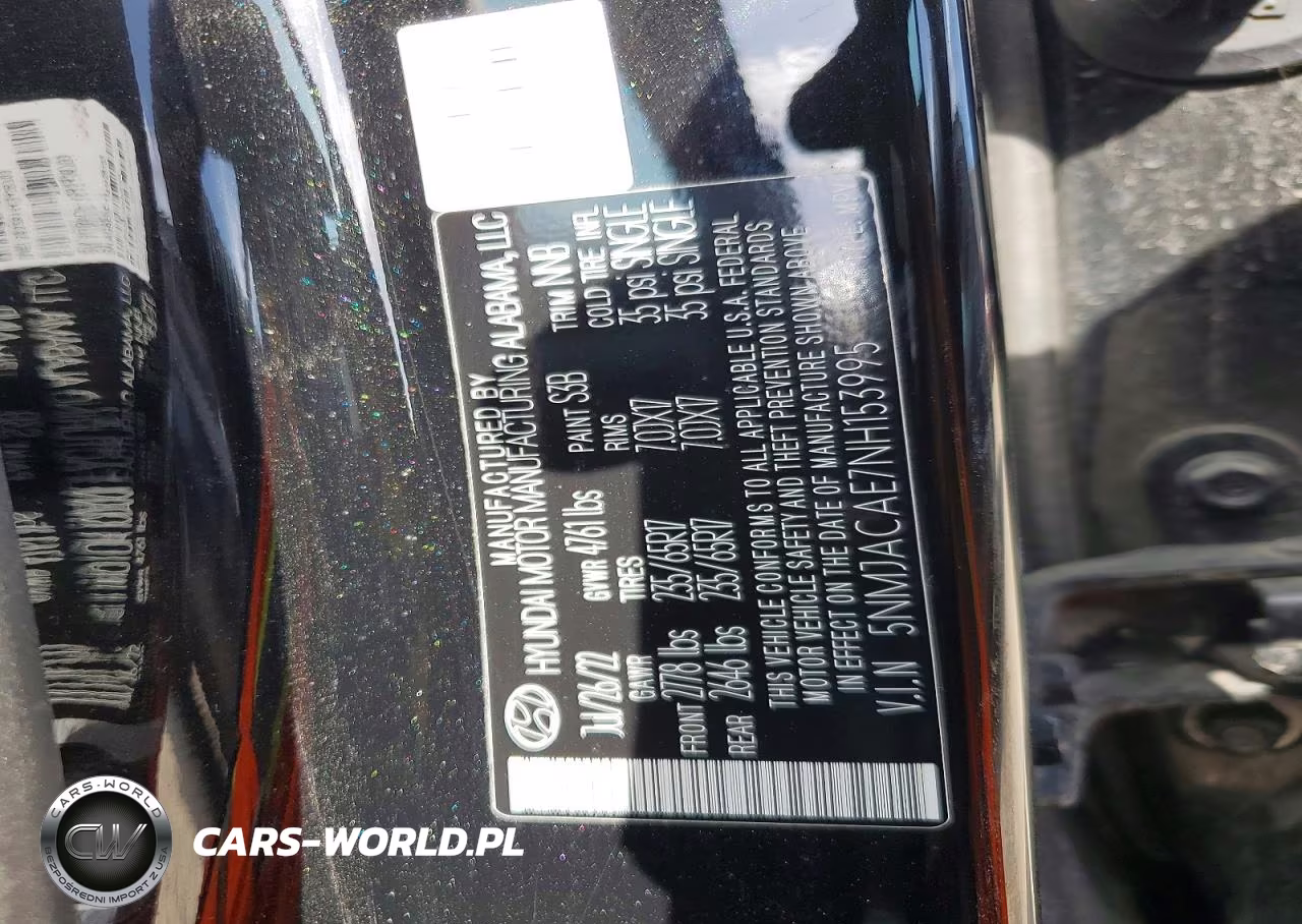 2022 Hyundai Tucson Se VIN:5NMJACAE7NH153995 - 12