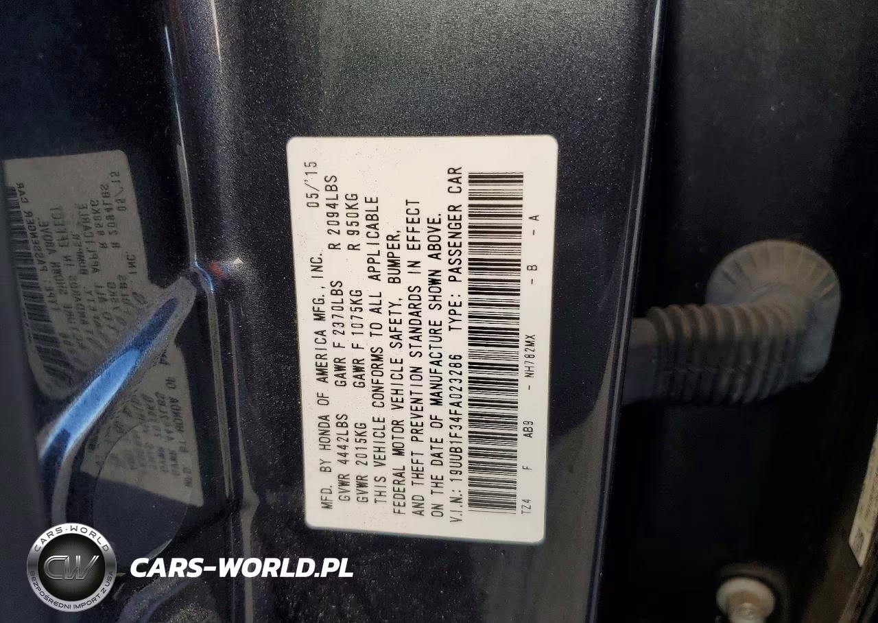 2015 Acura Tlx VIN:19UUB1F34FA023286 - 12
