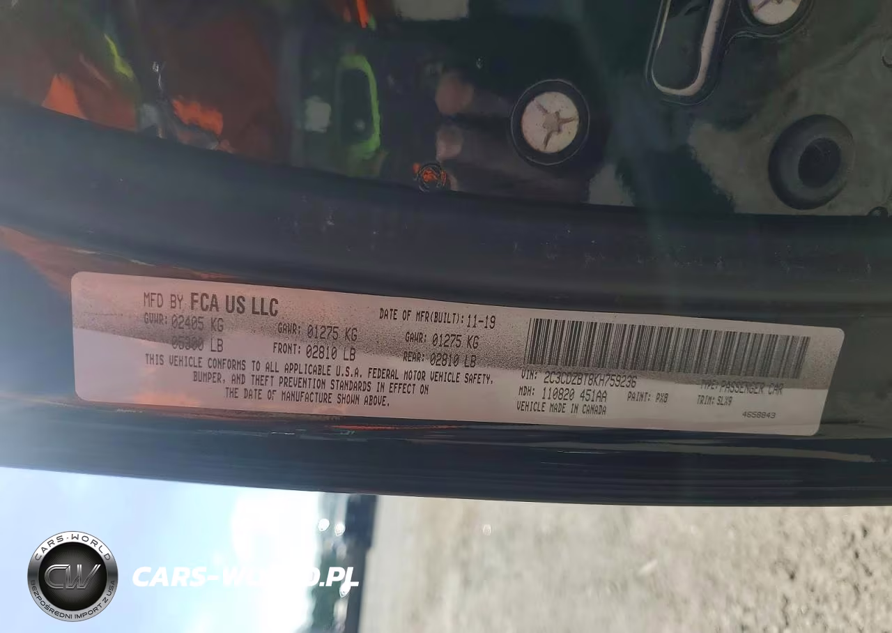 2019 Dodge Challenger R-T VIN:2C3CDZBT8KH759236 - 12