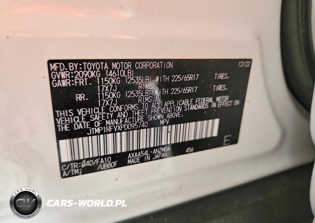 2023 Toyota Rav4 Xle VIN:JTMP1RFVXPD095740 - 12