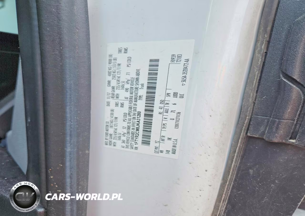 2018 FORD TRANSIT T-250 VIN:1FTYR2CM8JKA31280 - 13