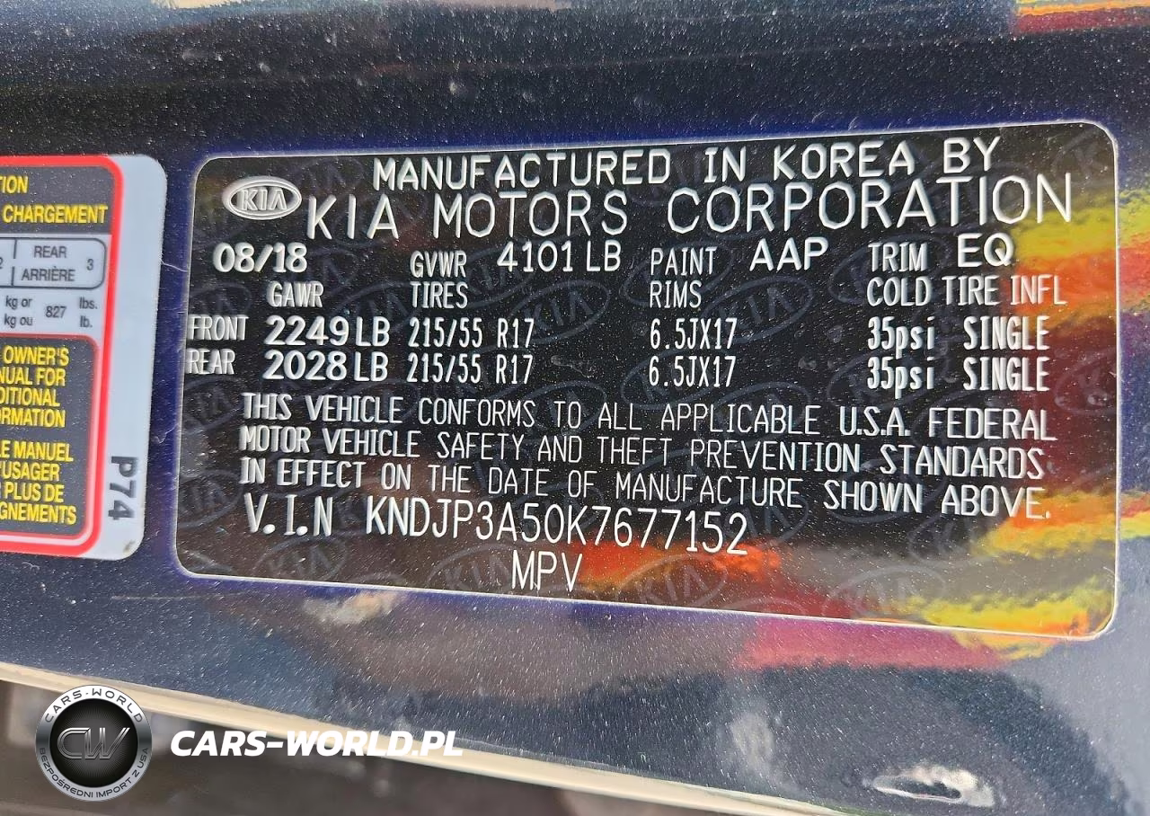 2019 Kia Soul + VIN:KNDJP3A50K7677152 - 14