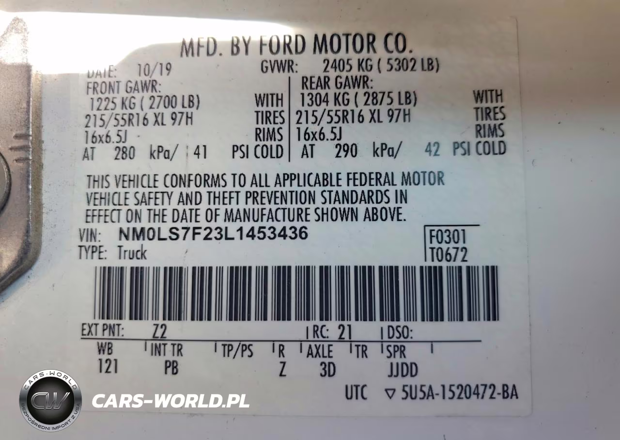 2020 Ford Transit Connect Xlt VIN:NM0LS7F23L1453436 - 14