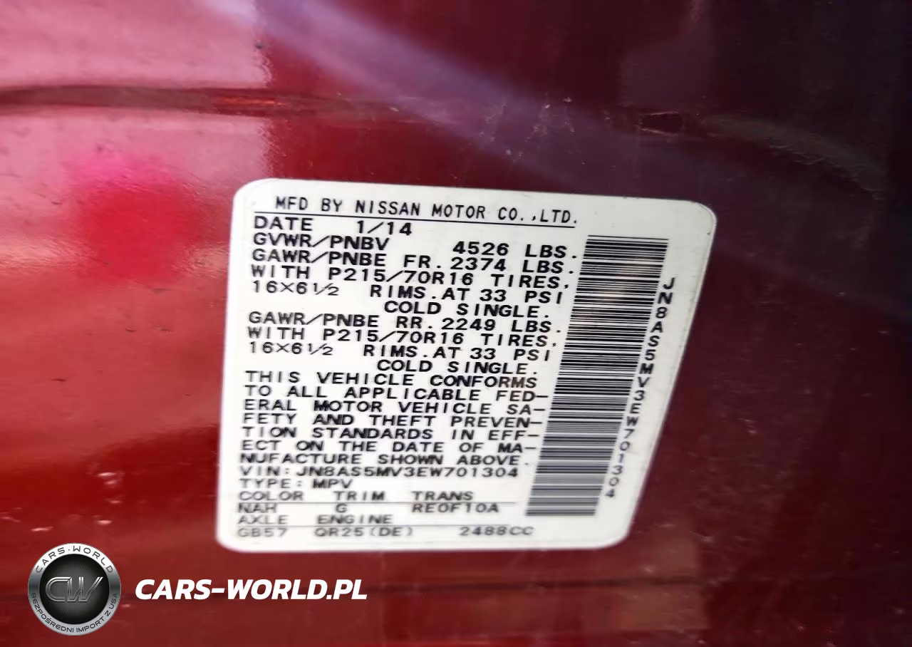 2014 Nissan Rogue Select S VIN:JN8AS5MV3EW701304 - 13