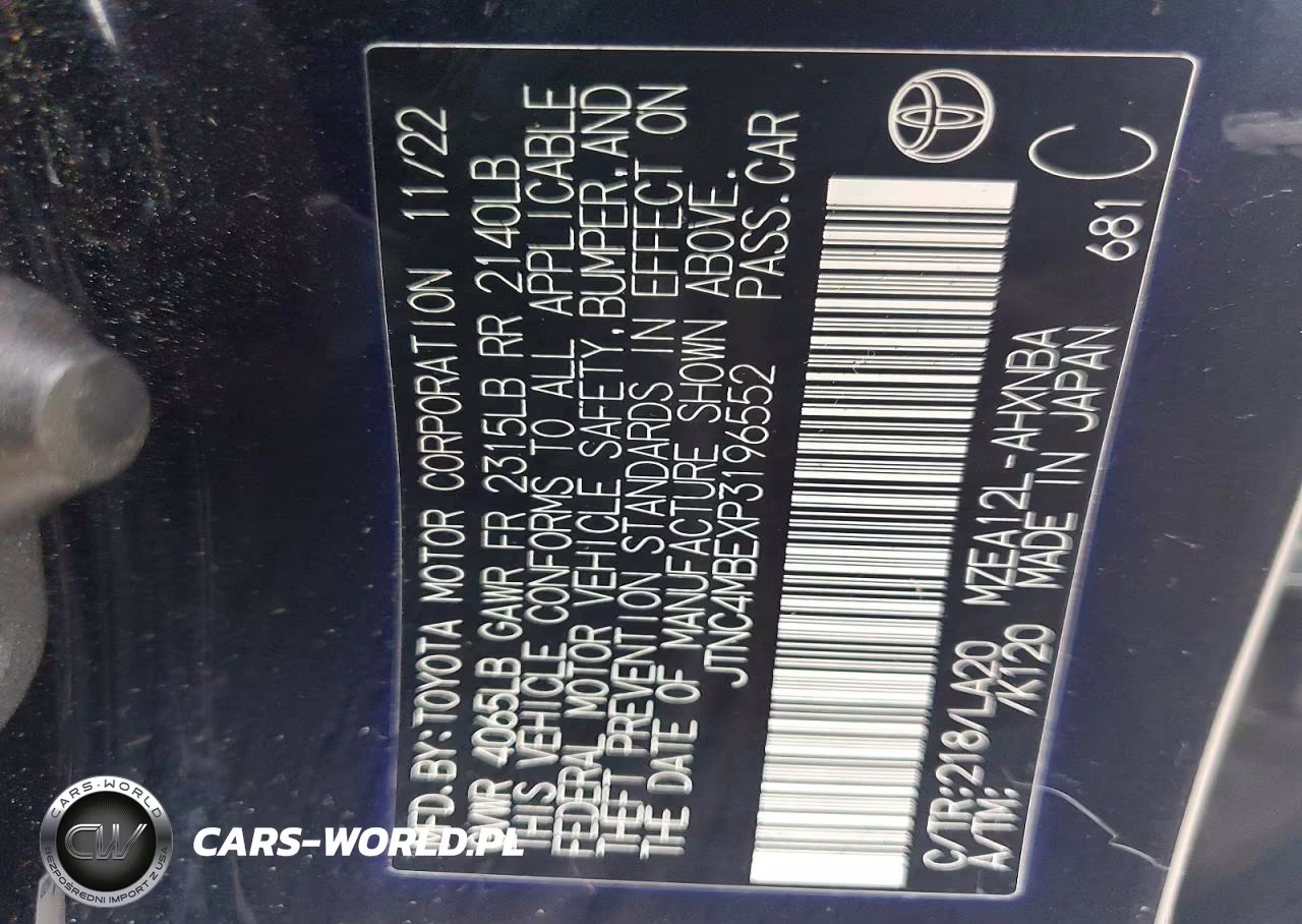 2023 Toyota Corolla Xse VIN:JTNC4MBEXP3196552 - 12