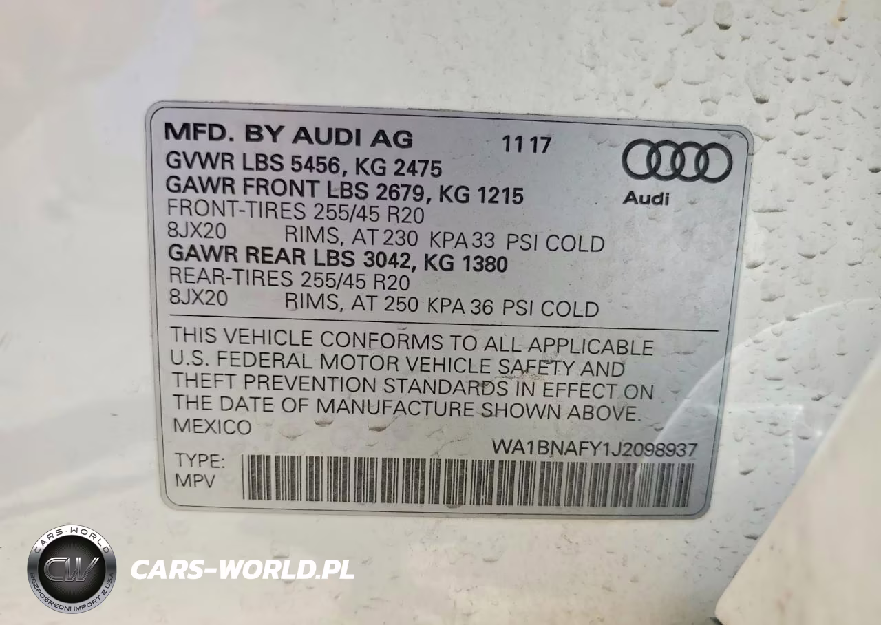 2018 Audi Q5 Premium Plus VIN:WA1BNAFY1J2098937 - 12