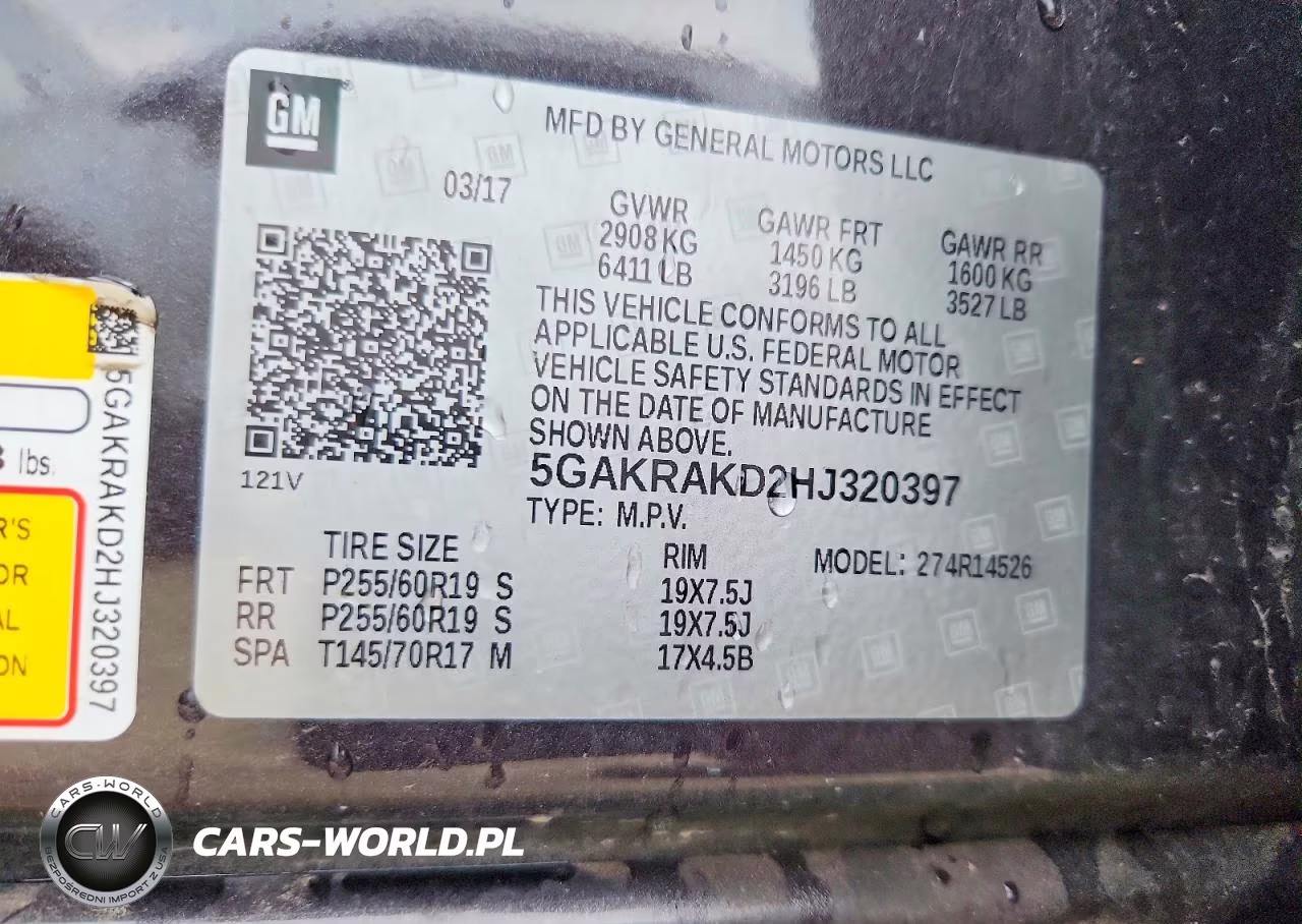 2017 Buick Enclave VIN:5GAKRAKD2HJ320397 - 13