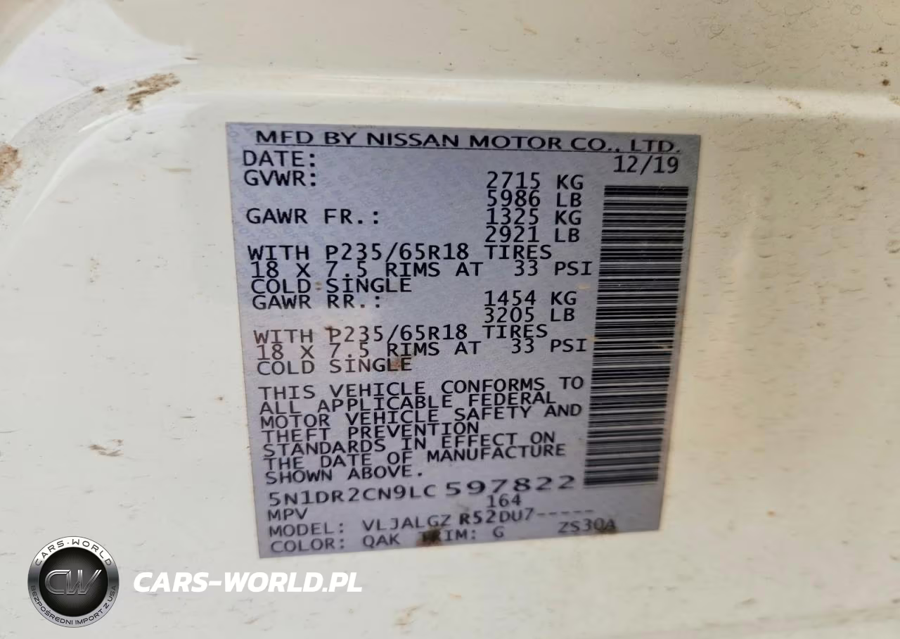 2020 Nissan Pathfinder Sl VIN:5N1DR2CN9LC597822 - 13