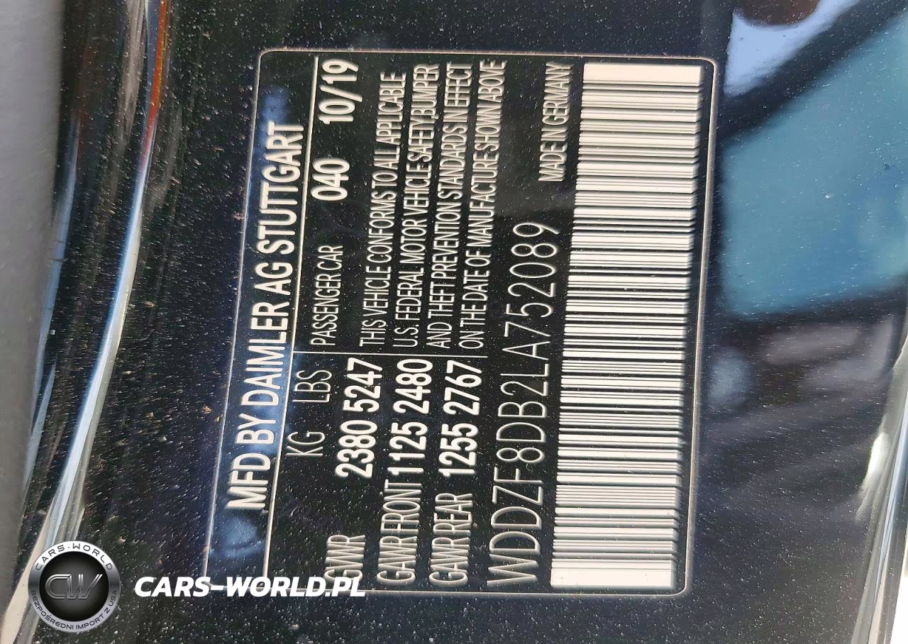 2020 Mercedes-Benz E 350 VIN:WDDZF8DB2LA752089 - 13