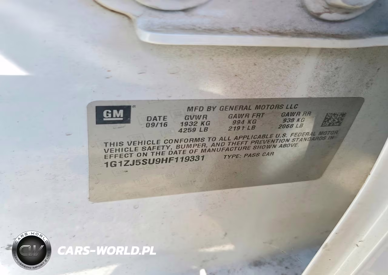 2017 Chevrolet Malibu Hybrid VIN:1G1ZJ5SU9HF119331 - 13