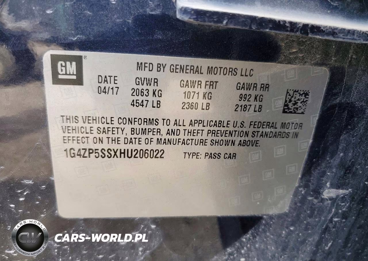2017 Buick Lacrosse Essence VIN:1G4ZP5SSXHU206022 - 12