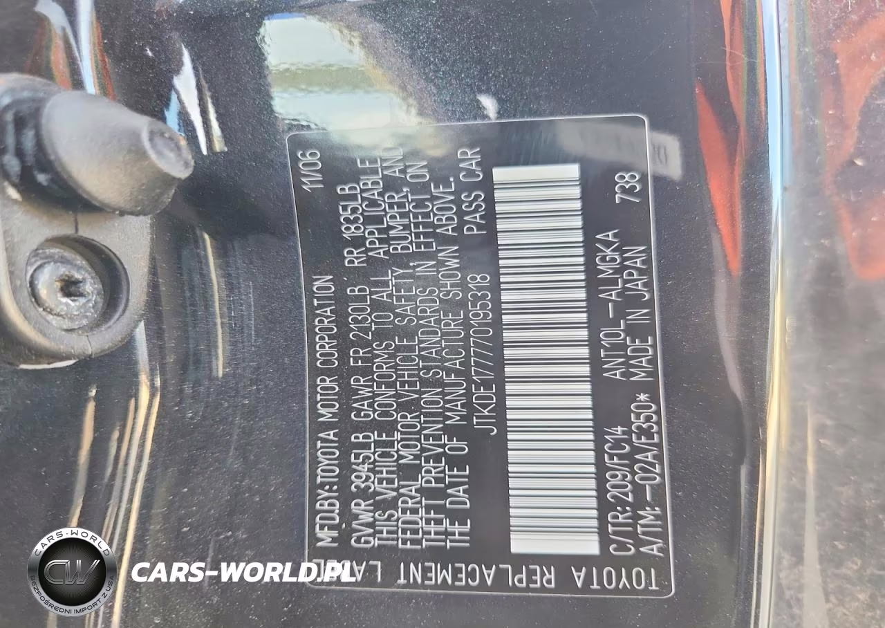 2007 Scion Tc VIN:JTKDE177770195318 - 12