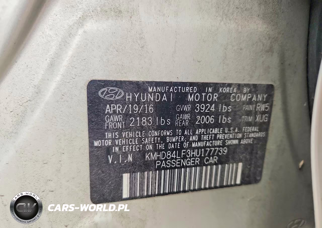 2017 Hyundai Elantra Se VIN:KMHD84LF3HU177739 - 12