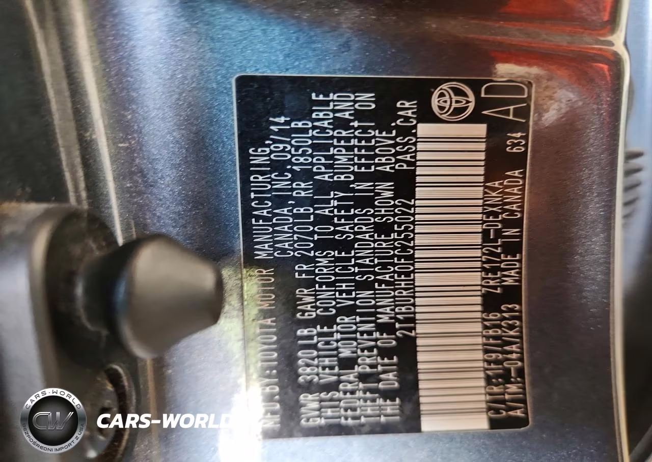 2015 Toyota Corolla Le Plus VIN:2T1BURHE0FC255022 - 12