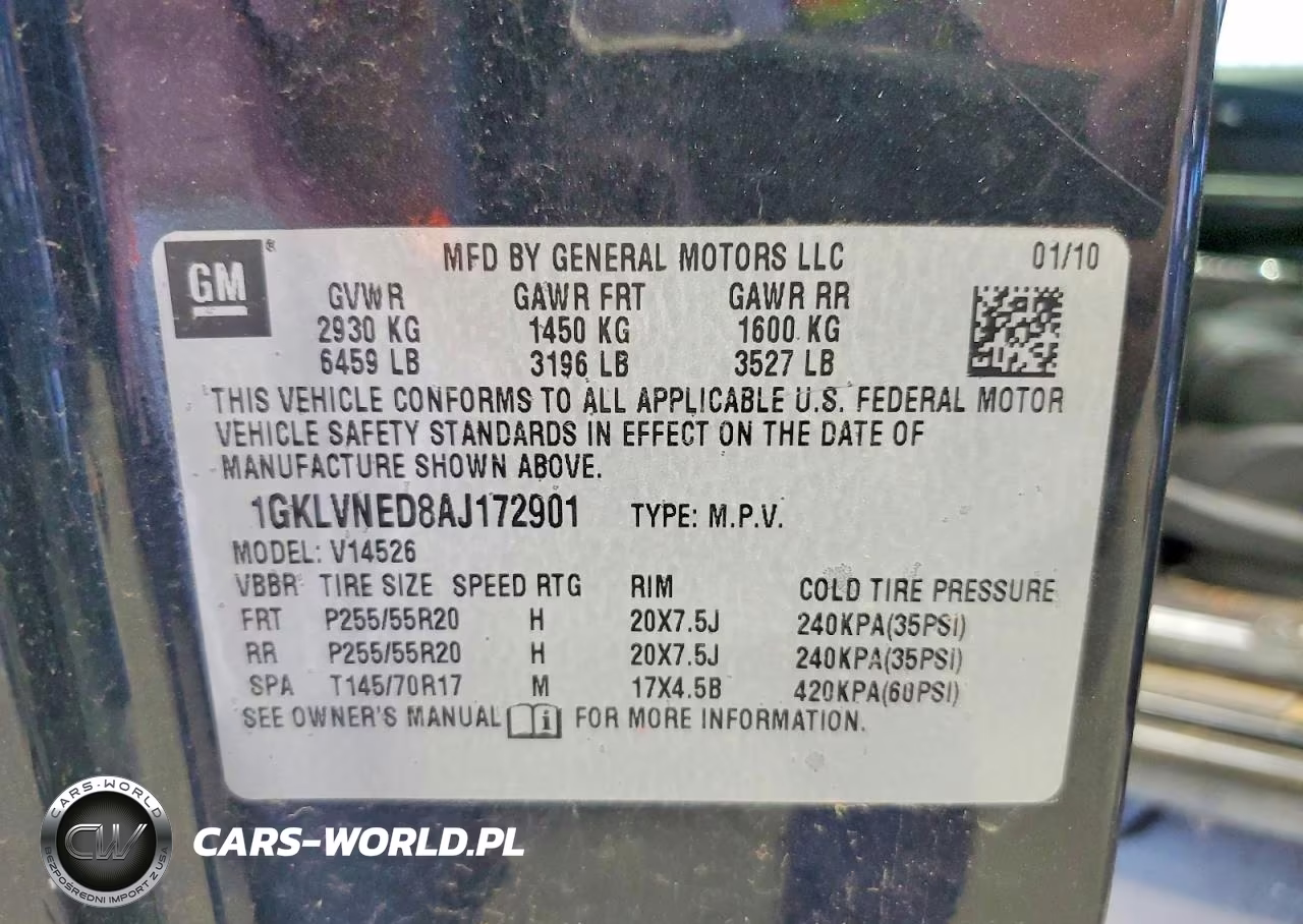 2010 GMC Acadia Slt 2 VIN:1GKLVNED8AJ172901 - 12