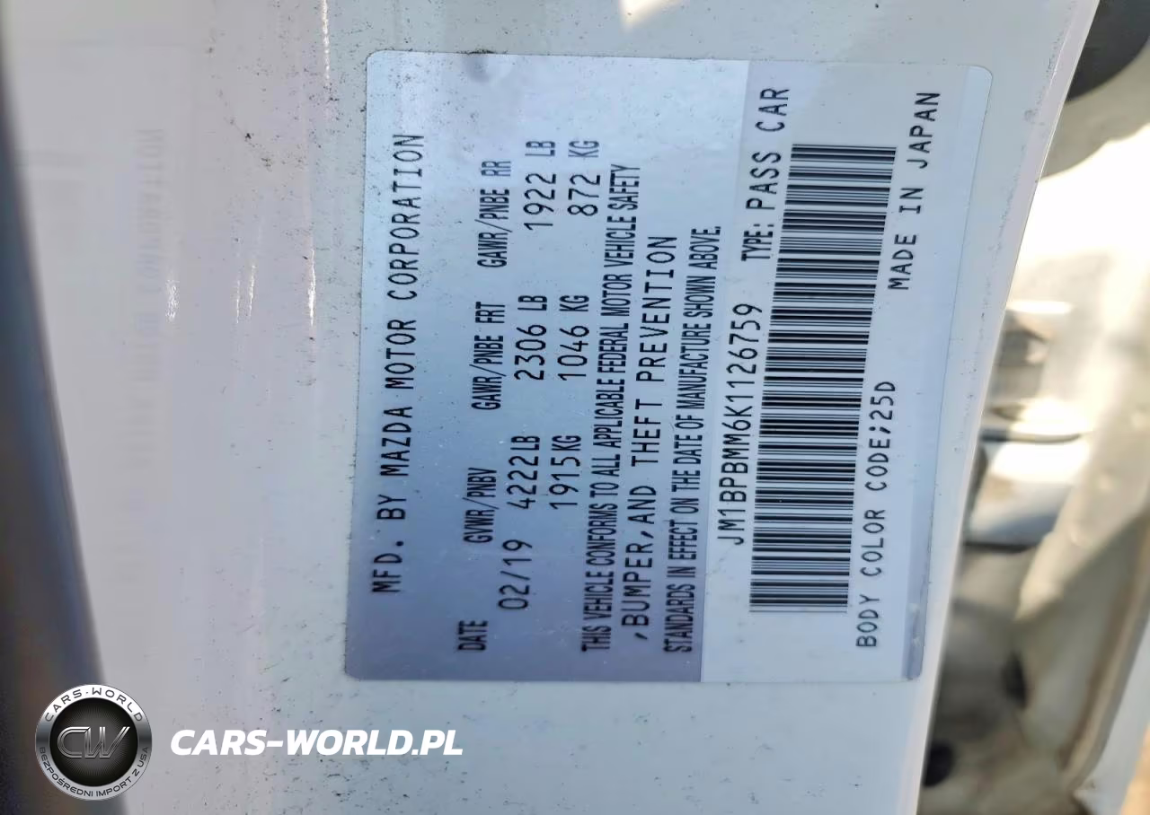 2019 Mazda 3 Preferred VIN:JM1BPBMM6K1126759 - 12