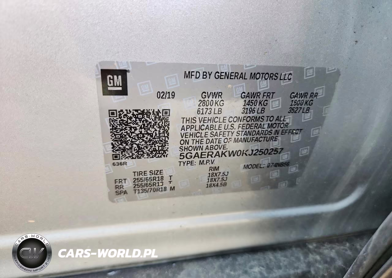 2019 Buick Enclave VIN:5GAERAKW0KJ250257 - 12