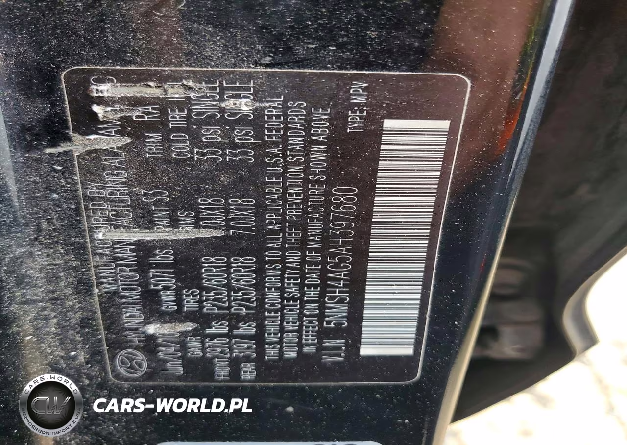 2010 Hyundai Santa Fe Se VIN:5NMSH4AG5AH397680 - 13