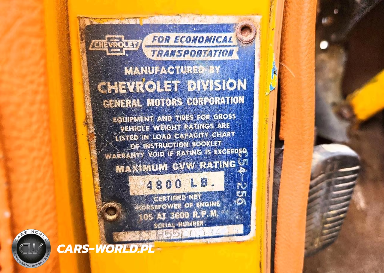 1955 Chevrolet Work Truck VIN:H55L003445 - 12