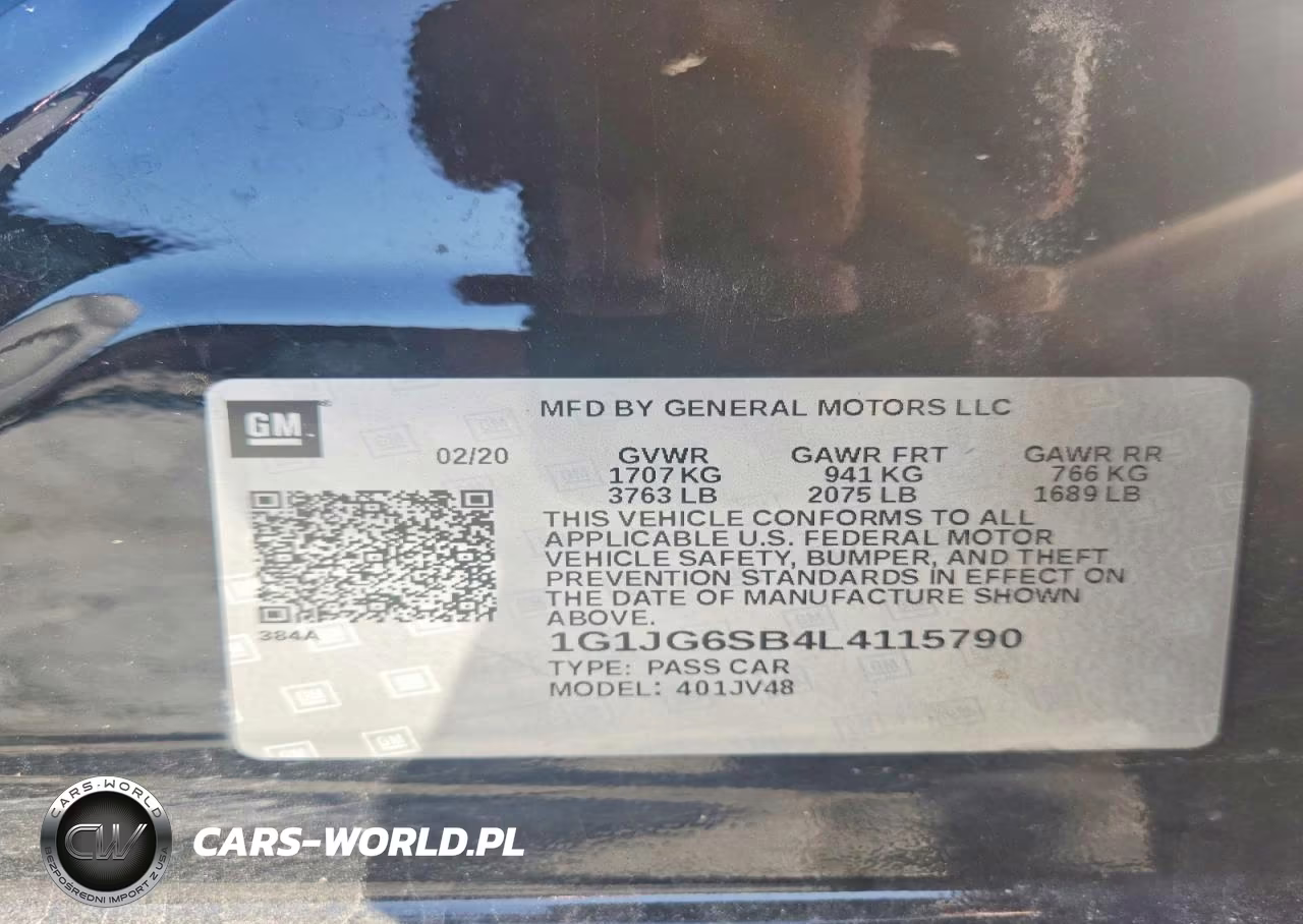 2020 Chevrolet Sonic VIN:1G1JG6SB4L4115790 - 12