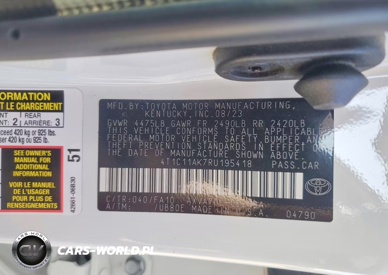 2024 Toyota Camry Le VIN:4T1C11AK7RU195418 - 13
