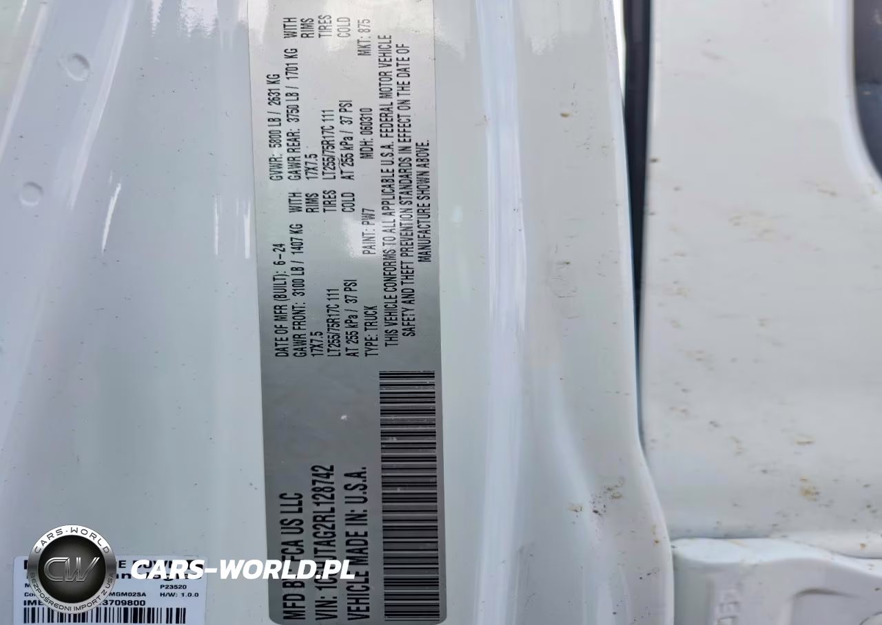 2024 Jeep Gladiator Sport VIN:1C6HJTAG2RL128742 - 12