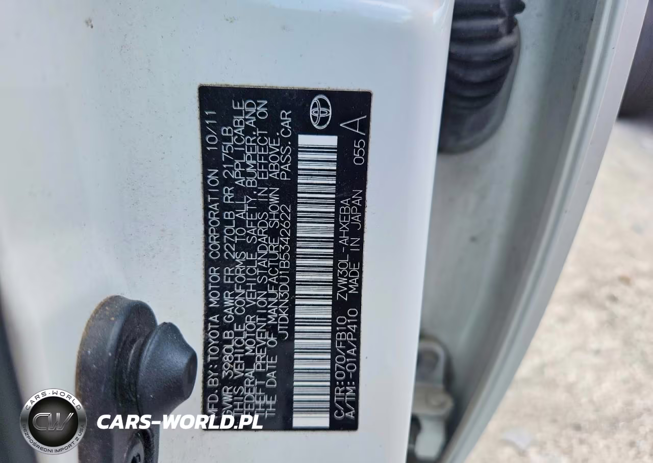 2011 Toyota Prius Two VIN:JTDKN3DU1B5342622 - 12